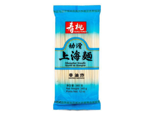 (Case) Sau Tao Shanghai Noodle 壽桃牌 幼滑上海麵 340g*24