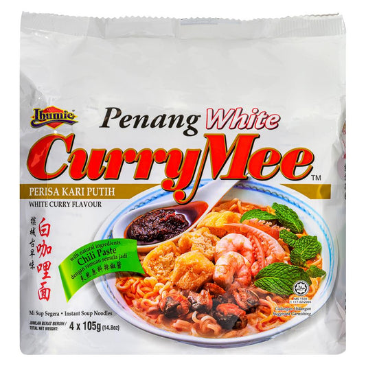 (Case) Ibumie Penang White Curry Noodles 檳城古早味白咖喱麵 (105g*4)*12