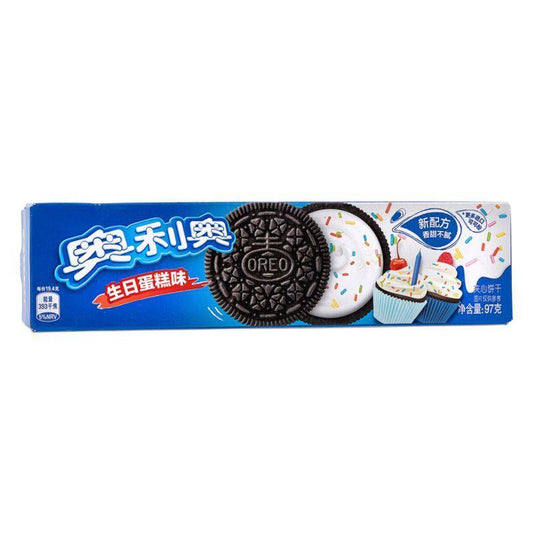 (Case) Oreo Cookie (Birthday Cake Flavour) 奧利奧 夾心餅乾 (生日蛋糕味) 97g*24