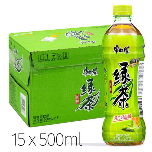 (Case) Master Kong Green Tea 康師傅 低糖綠茶 (蜂蜜蜂蜜味) 500ml*15