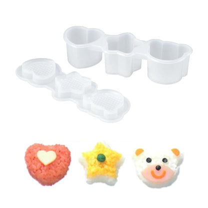 (Case) Rice Ball Mould Multi Shape *10