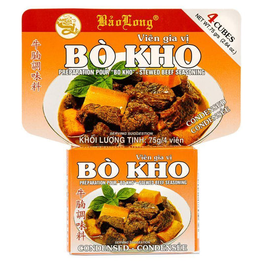 Bao Long Bo Kho Stewed Beef Seasoning 牛腩調味料 72 x 75g (4 cubes)