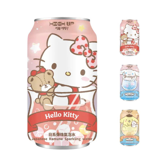 High Up! Sanrio Ramune Sparkling Water (Original Flavour) 嗨啊! 三麗鷗日系彈珠汽水 (原味) 24 x 330ml