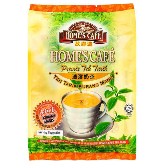 (Case) Home's Cafe Premix Teh Tarik 3 in 1 (Low Sugar Milk Tea) 故鄉濃 3合1低糖速溶奶茶 360g (12*30g)*24