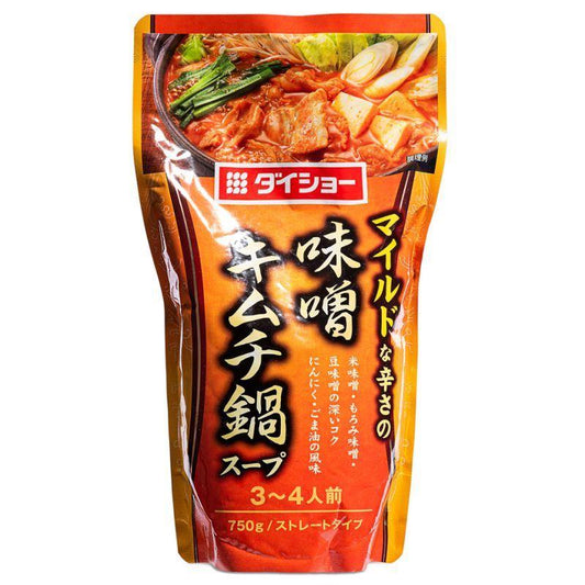 (Case) Daisho Japanese Hot Pot Soup Base (Kimchi & Miso Flavour) 味噌キムチ鍋 750g*10