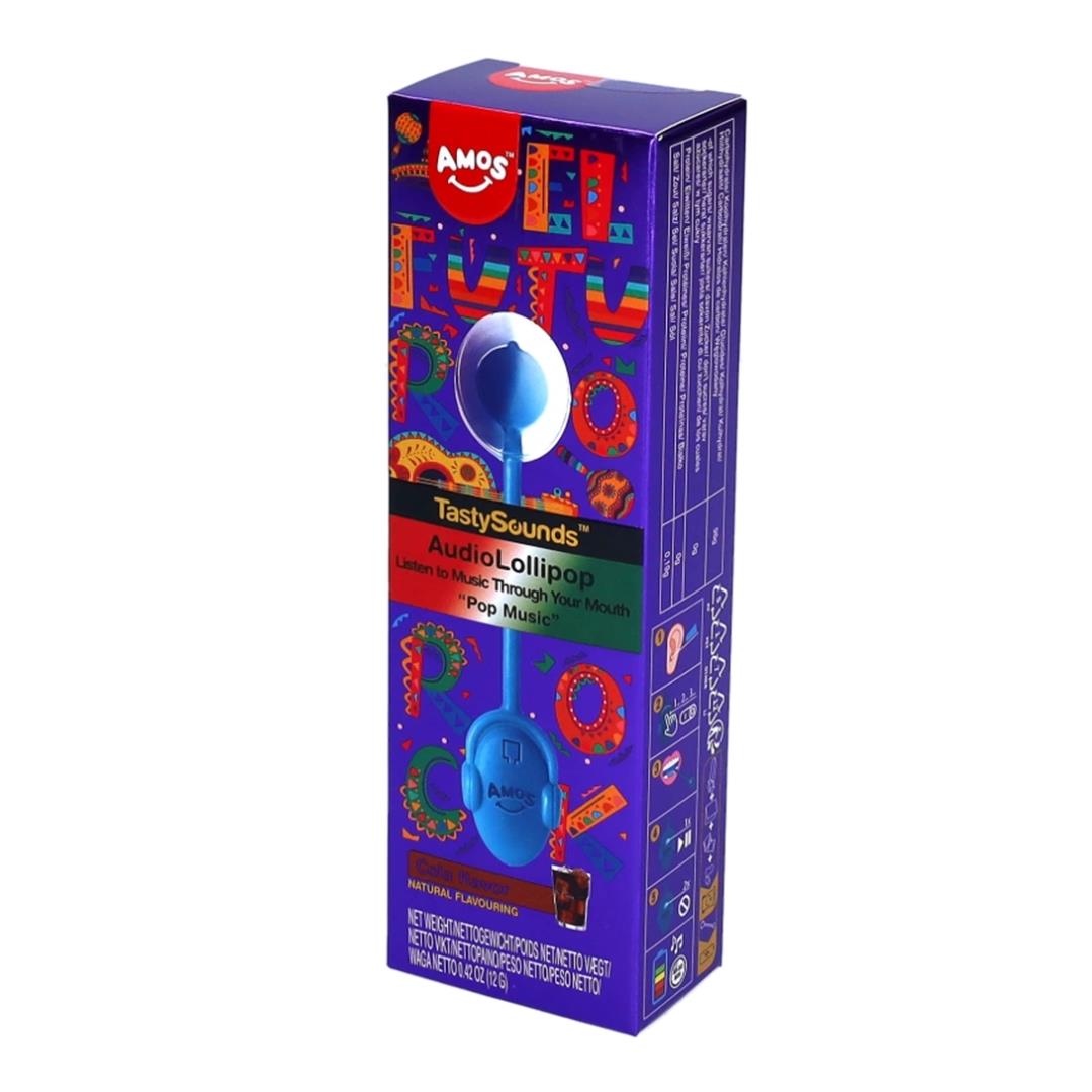 Amos TastySounds Audio Lollipop (Cola Flavour) (Pop Music) 2 x (12 x 12g)