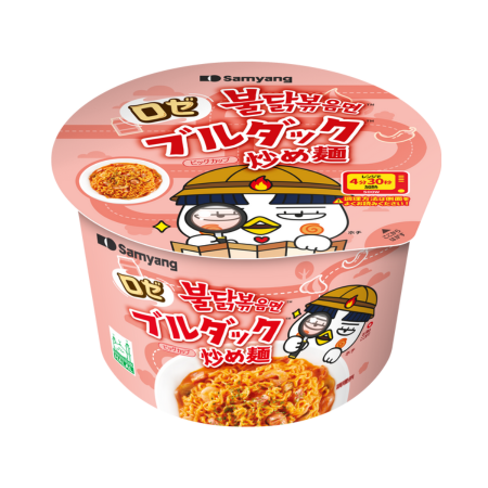 (Case) Samyang Buldak Hot Chicken Flavour Ramen Big Bowl (Rose) (JPN Version) 105g*16