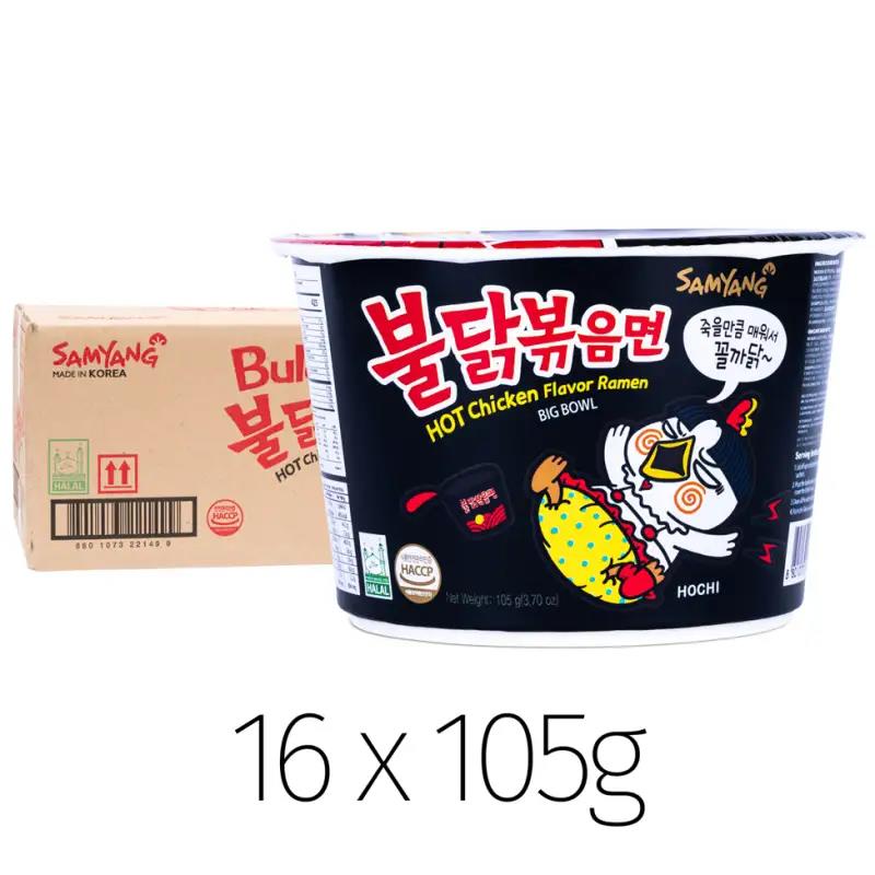 (Case) Samyang Buldak Hot Chicken Flavour Ramen Big Bowl 불닭 볶음면 105g*16