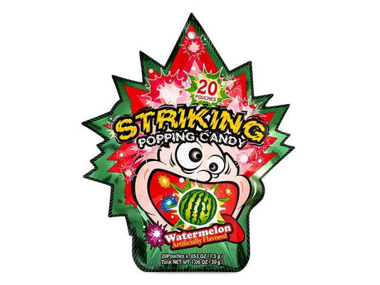 (Case) Striking Popping Candy (Watermelon) 索勁 西瓜味爆炸糖 30g*48