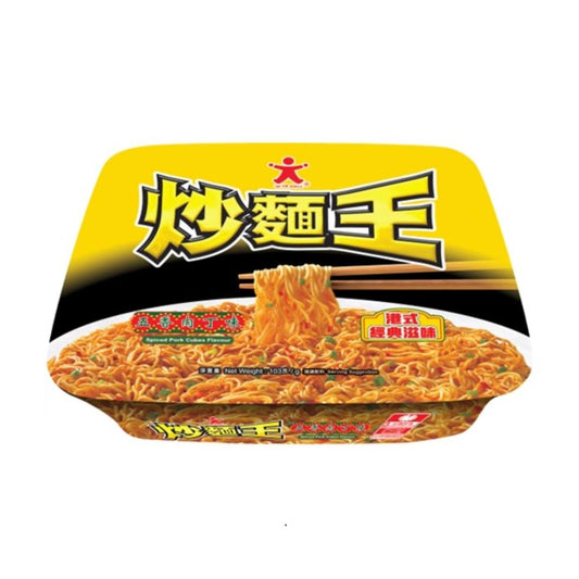 (Case) Doll Fried Noodle (Spiced Pork Cubes Flavour) 公仔炒麵王 (五香肉丁味) 103g*12