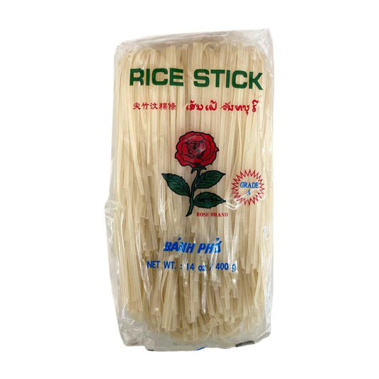 Rose Brand Rice Stick 玫瑰牌 尖竹汶粿條 (3mm) 30 x 400g
