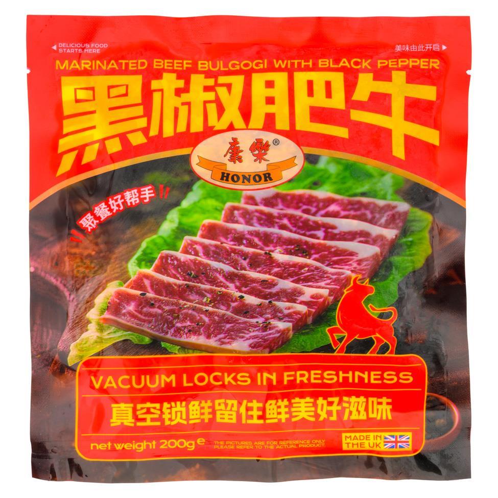❄️ Honor Beef Flank with Black Pepper 20 x 200g