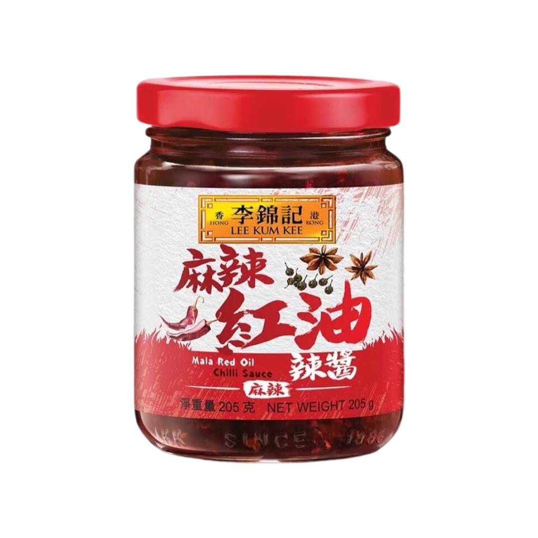 Lee Kum Kee Mala Red Oil Chilli Sauce 李錦記 麻辣紅油辣醬 12 x 205g