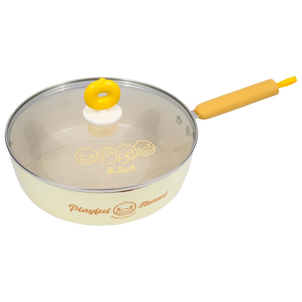 (Case) Cooker King B.Duck Fry Pan with Cover 26cm 炊大皇 黃小鴨輕巧高煎鍋帶蓋 26cm*10