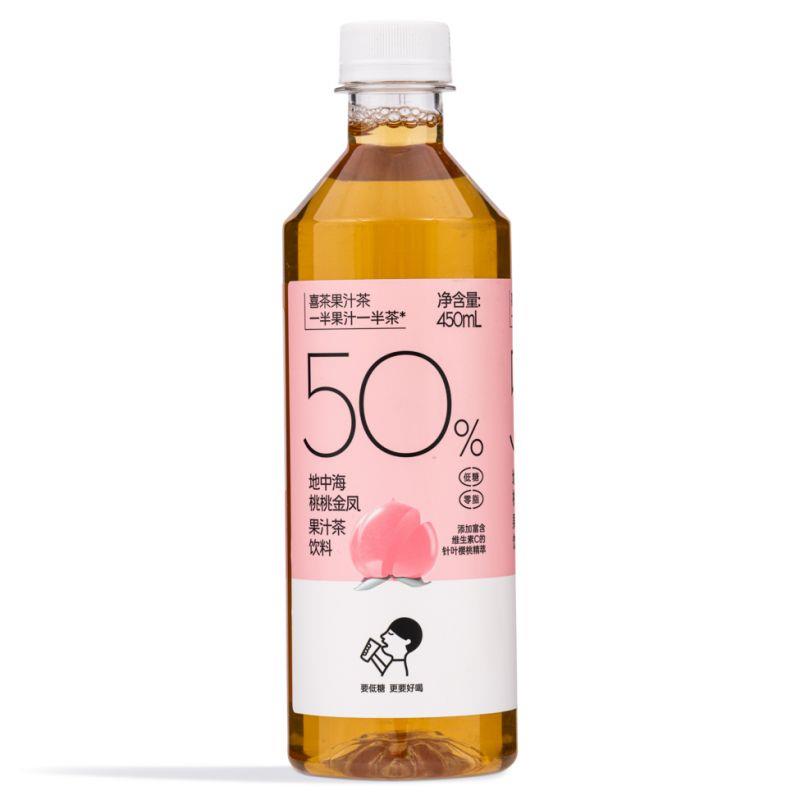 (Case) Heytea Peach Oolong Tea 喜茶 濃果汁 地中海桃桃金鳳果汁茶 450ml*15