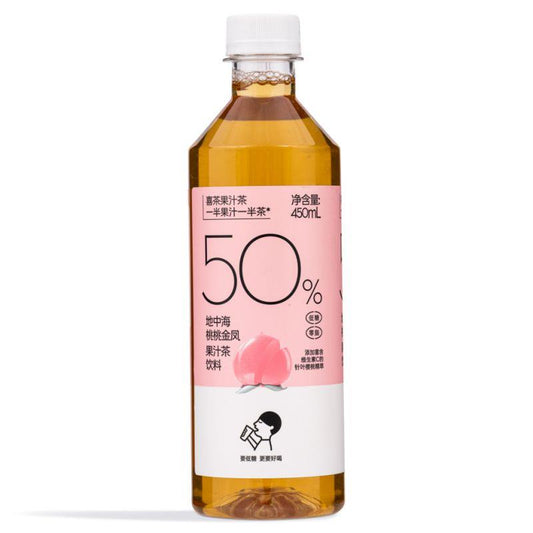 (Case) Heytea Peach Oolong Tea 喜茶 濃果汁 地中海桃桃金鳳果汁茶 450ml*15