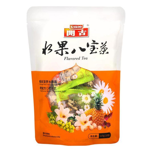 (Case) Kakoo Flavored Tea (Orange Peel Pineapple Fruit Tea) 開古 水果八寶茶 (橘皮菠蘿水果茶) 115g (10 bags)*40