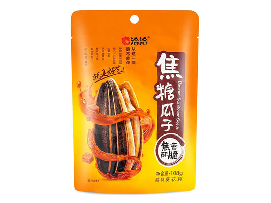 (Case) Cha Cha Caramel Sunflower Seeds 洽洽 焦糖瓜子 108g*32