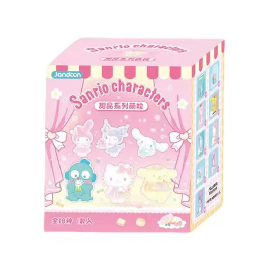 Jandoon Sanrio Dessert Series Mini Figures (Blind Box) 三麗鷗 甜品系列萌粒盲盒 x 6 x 18
