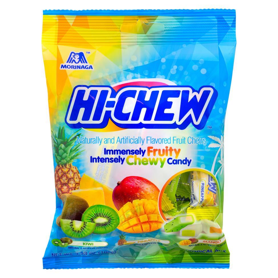 (Case) Morinaga Hi-Chew Tropical Mix (Kiwi, Pineapple and Mango) 100g*6