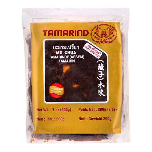 (Case) Double Seahorse Tamarind Pulp 酸子 木坎 200g*100