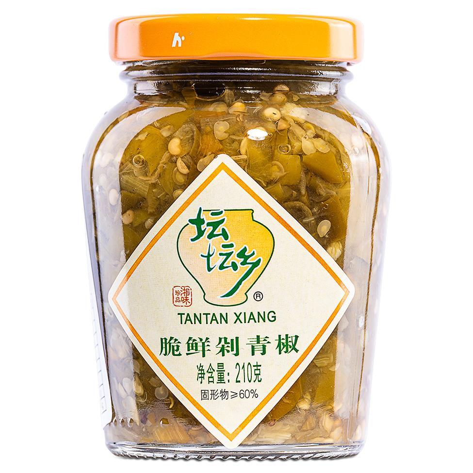 (Case) Tantan Xiang Chopped Crisp Green Chilli 壇壇鄉 脆鮮剁青椒 210g*12