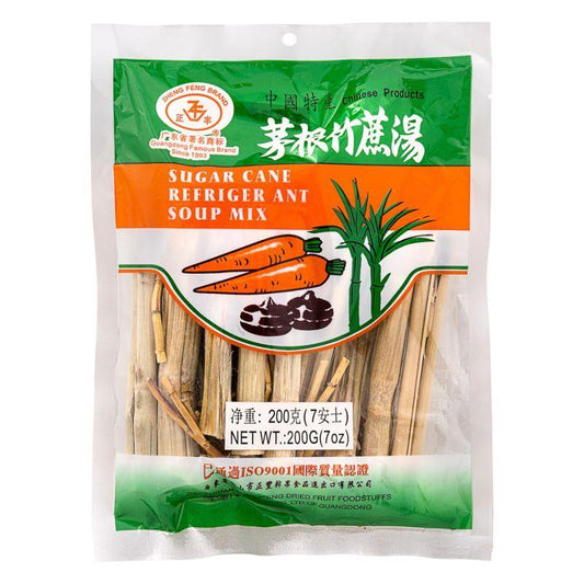(Case) Zheng Feng Dried Sugar Cane & Lobed Kudzuvine Root Soup Mix 正豐 茅根竹蔗湯 200g*30