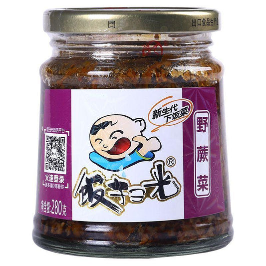Fan Sao Guang Wild Brake Pickles 飯掃光 野蕨菜 12 x 280g