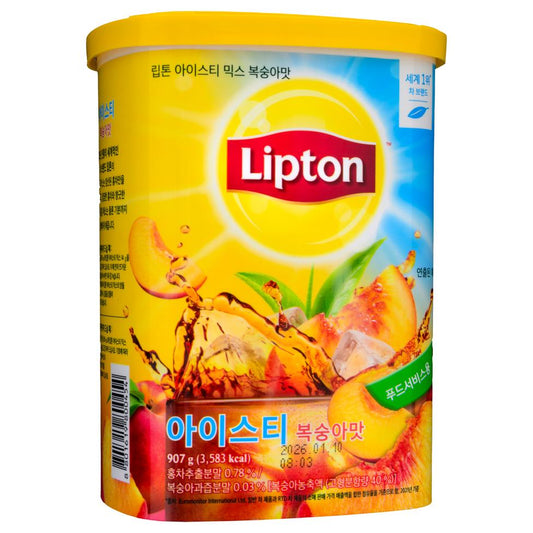 (Case) Lipton Ice Tea Powder Peach Flavour 907g*12