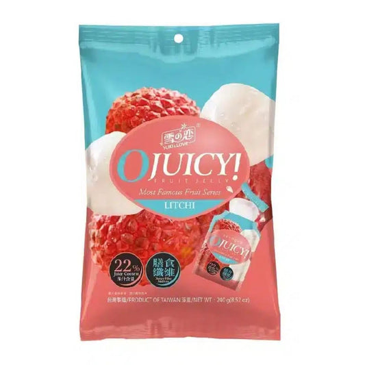 (Case) Yuki & Love OJuicy! Fruit Jelly (Lichi) 240g*12