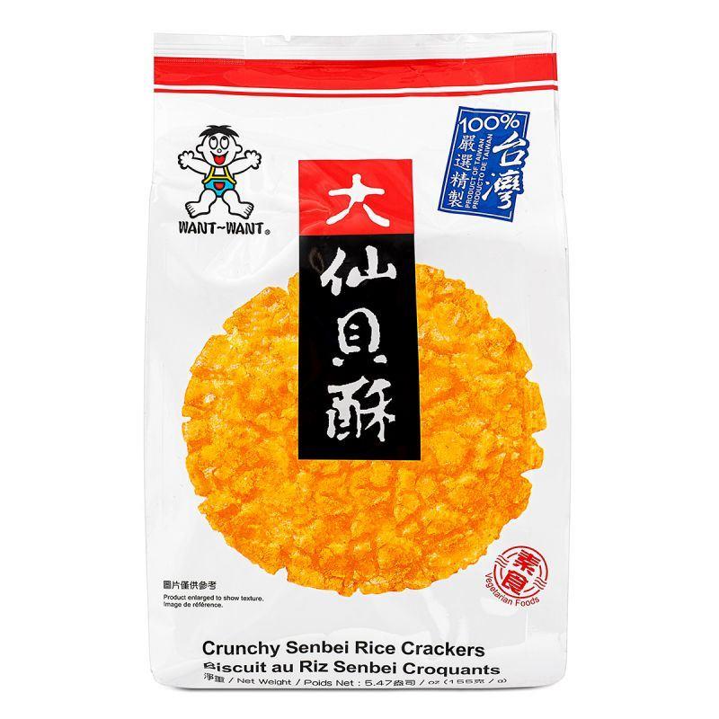 (Case) Want Want Crunchy Senbei Rice Crackers 旺旺 大仙貝酥 155g*10