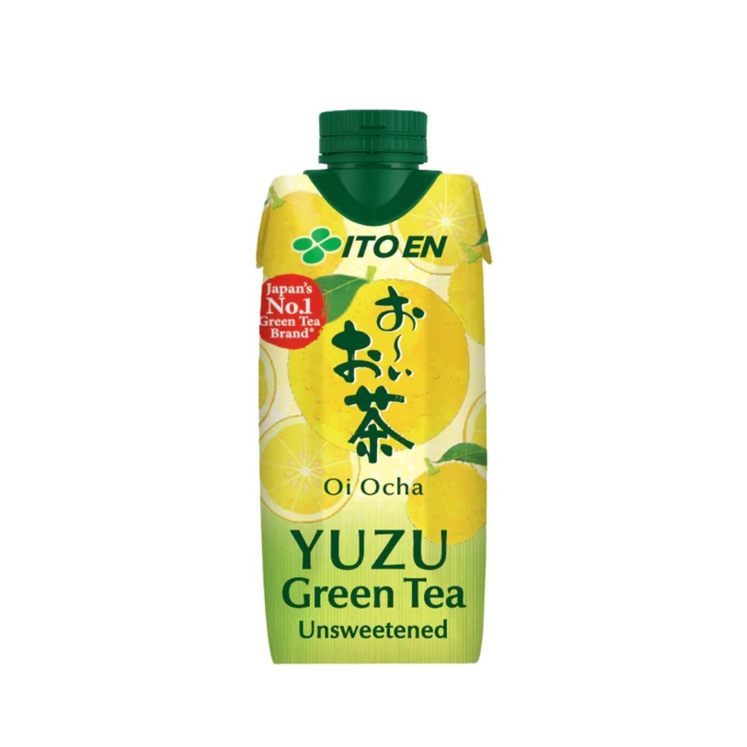(Case) Itoen Oi Ocha Unsweetened Yuzu Green Tea 330ml*12