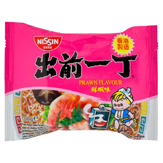 (Case) Nissin Prawn Flavour Instant Noodles 出前一丁 鮮蝦味 100g*30