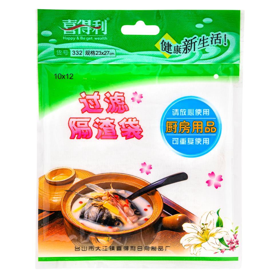 (Case) Reusable Cotton Soup Filter Bag 喜得利 過濾隔渣袋 *12*10
