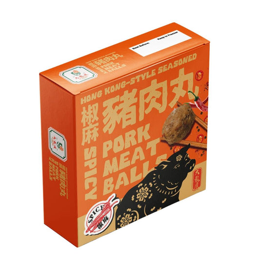 ❄️ Tai Lung Fung Frozen Hong Kong-Style Seasoned Pork Meat Balls (Spicy) 大龍鳳 椒麻豬肉丸 28 x 250g