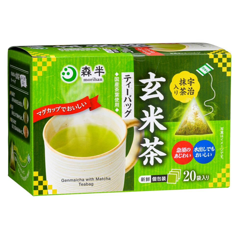 (Case) Kyouei Seicha Morihan Genmaicha with Uji Matcha Tea Bag 46g*8
