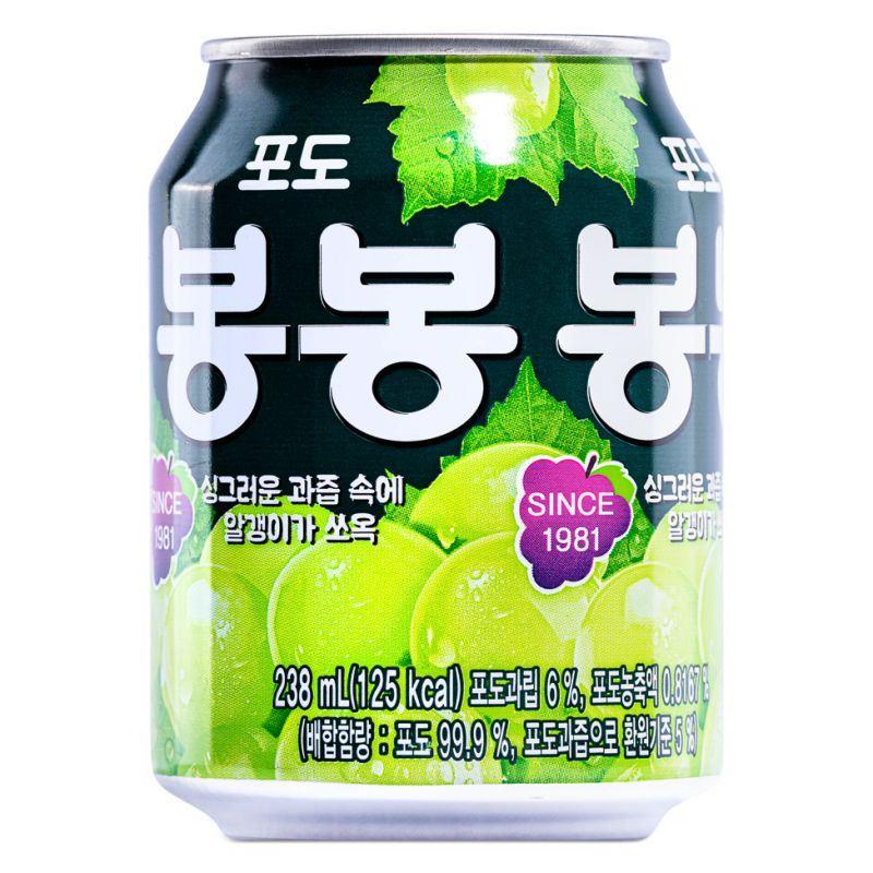 (Case) Haitai Grape Bon Bon Drink (Can) 포도 봉봉 (238ml*12)*6