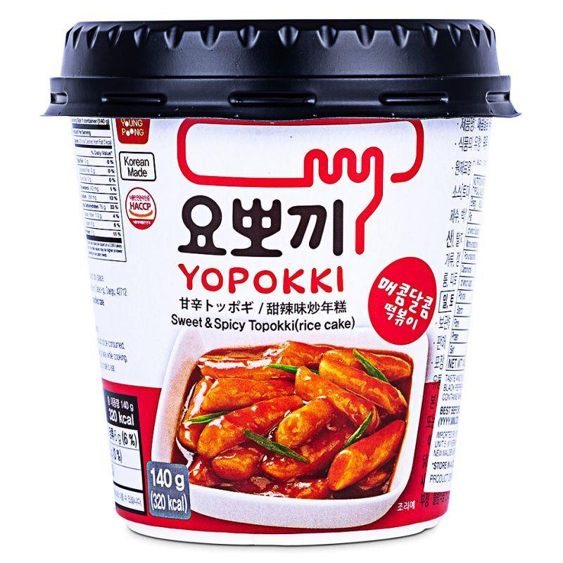 (Case) Young Poong Yopokki Sweet & Spicy Topokki (Rice Cake) Cup 甜辣味炒年糕 (杯) 140g*30