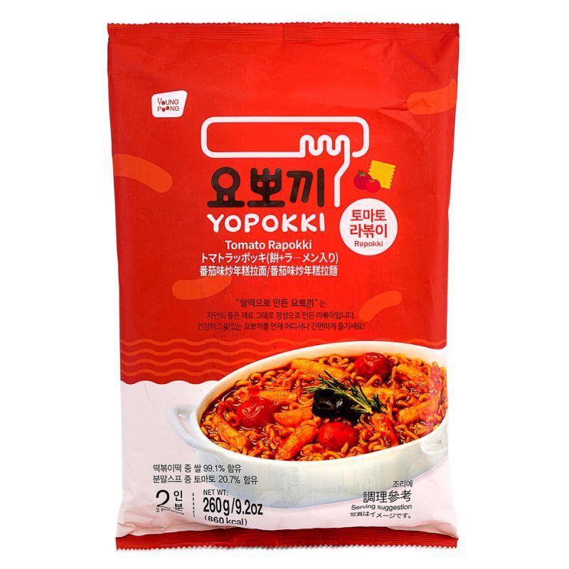 (Case) Young Poong Yopokki Tomato Rapokki 蕃茄味炒年糕拉麵 260g*20