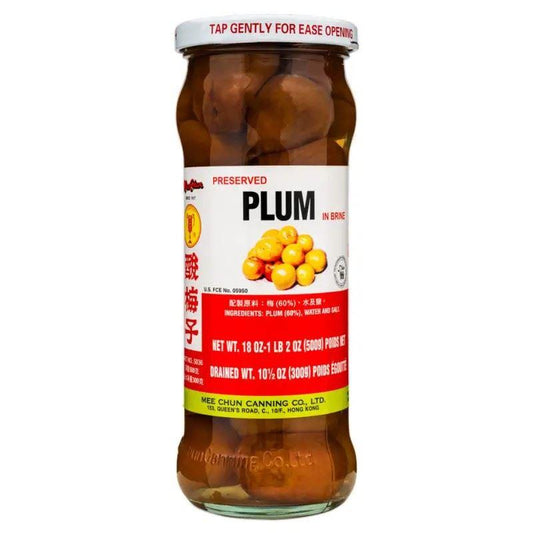 (Case) Mee Chun Preserved Plum in Brine 美珍 酸梅子 500g*24