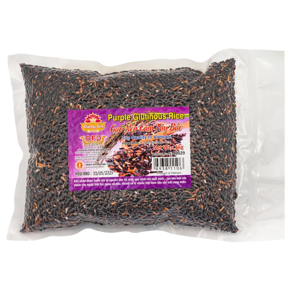 (Case) Huong Sen Purple Glutinous Rice 1kg*20