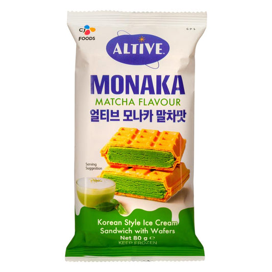 ❄️ CJ Altive Monaka Korean Style Ice Cream Sandwich with Wafers (Matcha Flavour)