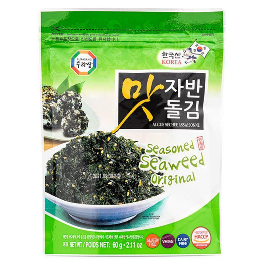 (Case) Surasang Seasoned Seaweed (Original) 맛 자반돌김 60g*20