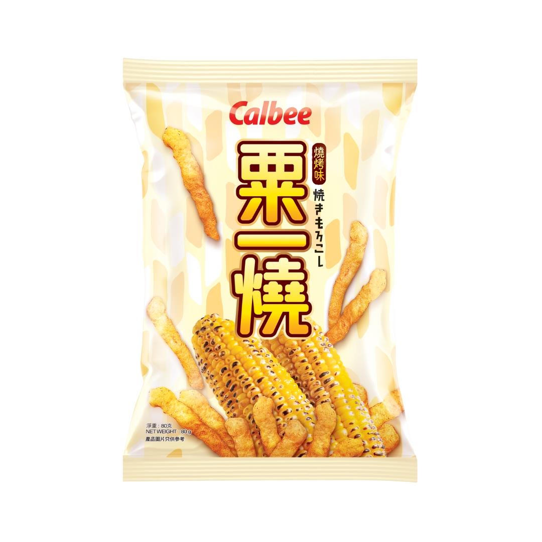 (Case) Calbee Grill-A-Corn (Barbecue Flavoured) 卡樂B 粟一燒 (燒烤味) 80g*20